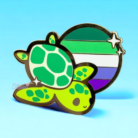 Gay MLM Turtle Pin